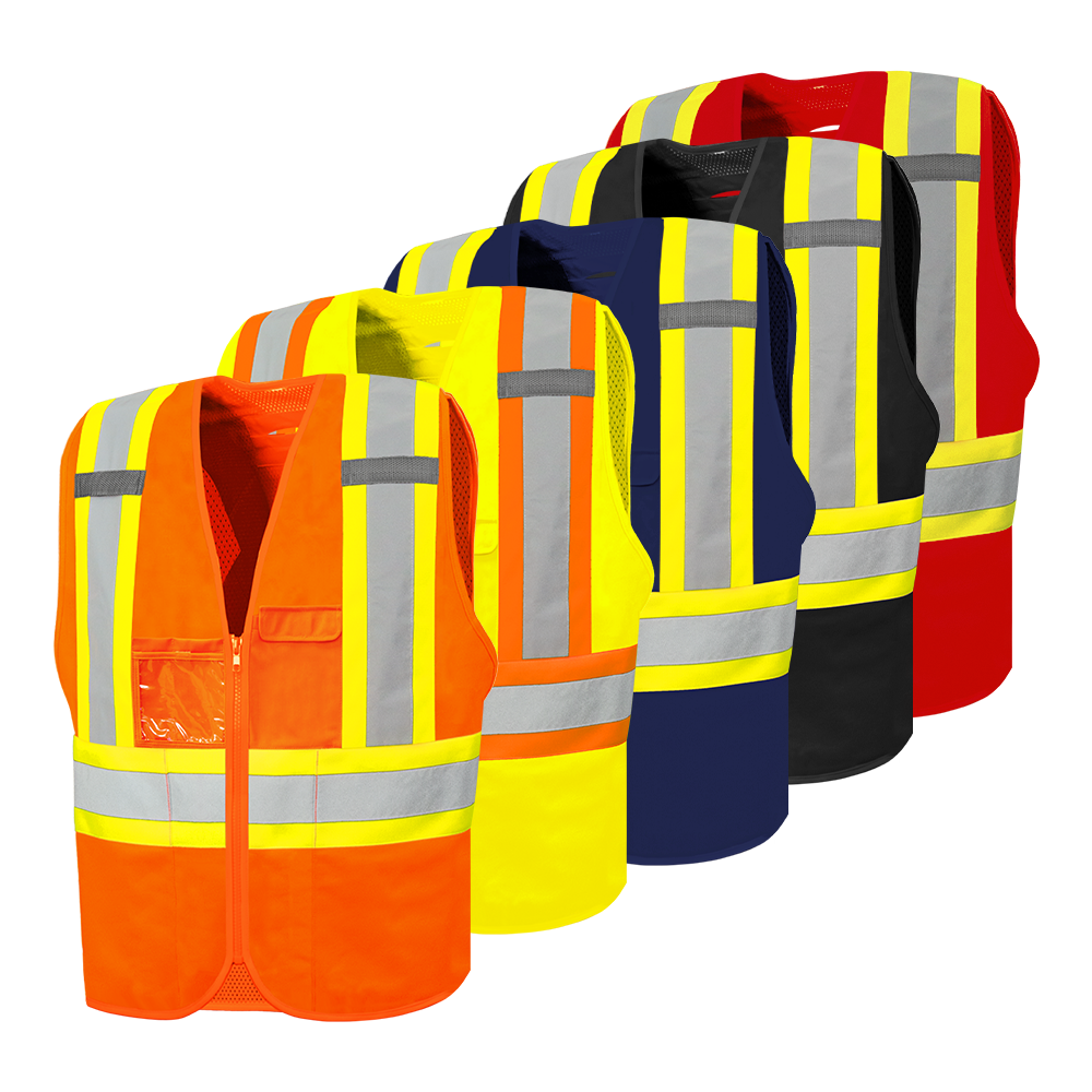TRAFFIC VEST WITH ZIPPER (TV10)