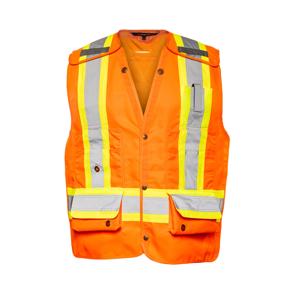 5 PT. TEARAWAY DELUXE SURVEYOR VEST (TV25)