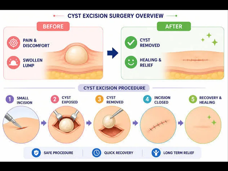 Female Omphalomesenteric Cyst Excision Surgery in Dhanbad