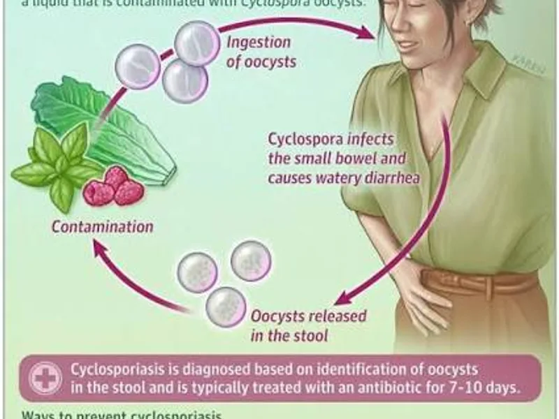 Cyclosporiasis Symptoms, Treatment, and Prevention
