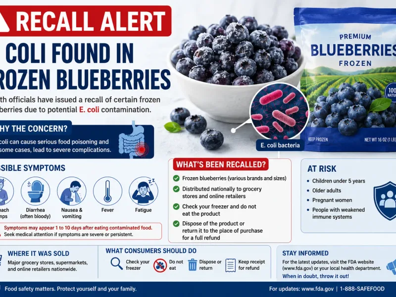 E. coli Frozen Blueberry Recall: What You Need to Know