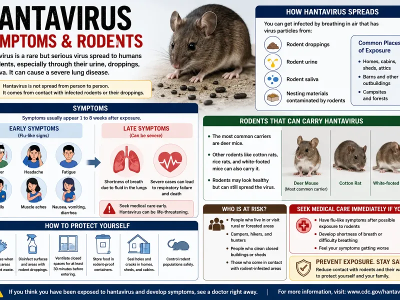 Hantavirus Symptoms and Rodent Risks: What to Know