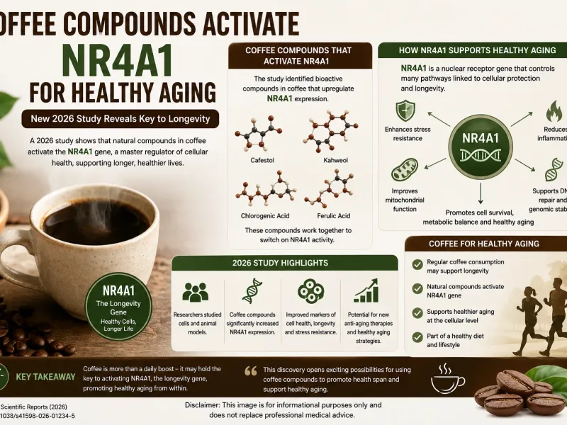 Coffee Compounds and NR4A1: The Aging Biology Explained