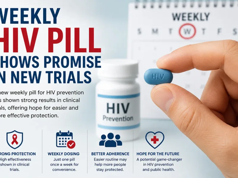 Weekly HIV Pill Shows Promise in New Trials