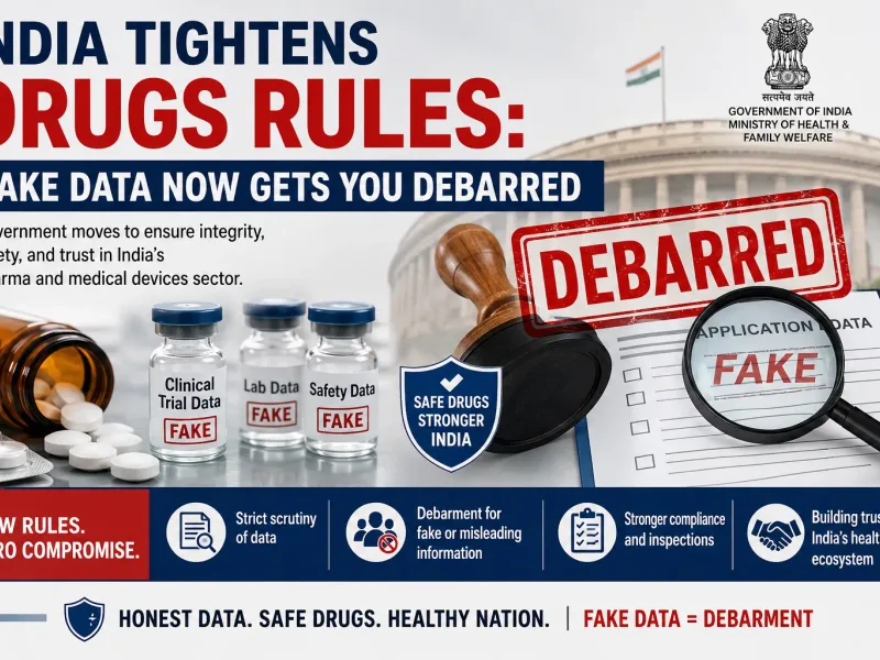 India Tightens Drugs Rules: Fake Data Now Gets You Debarred