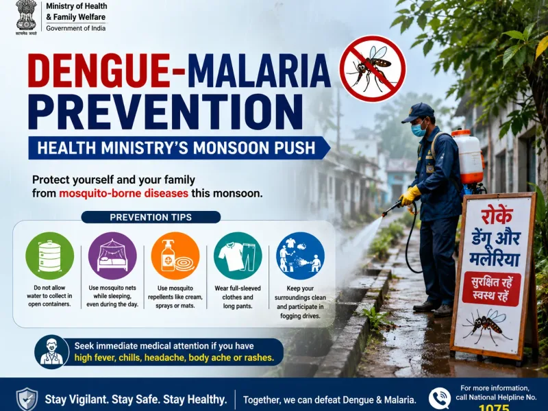 Dengue-Malaria Prevention: Health Ministry's Monsoon Push
