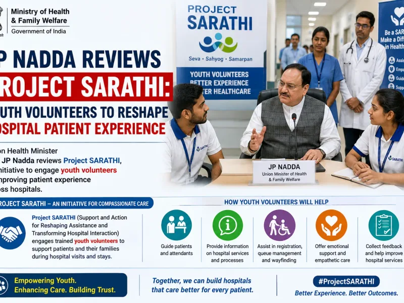 JP Nadda Reviews Project SARATHI