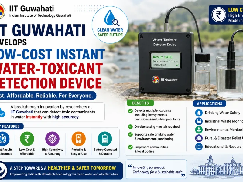 IIT Guwahati develops low-cost instant water-toxicant detection device