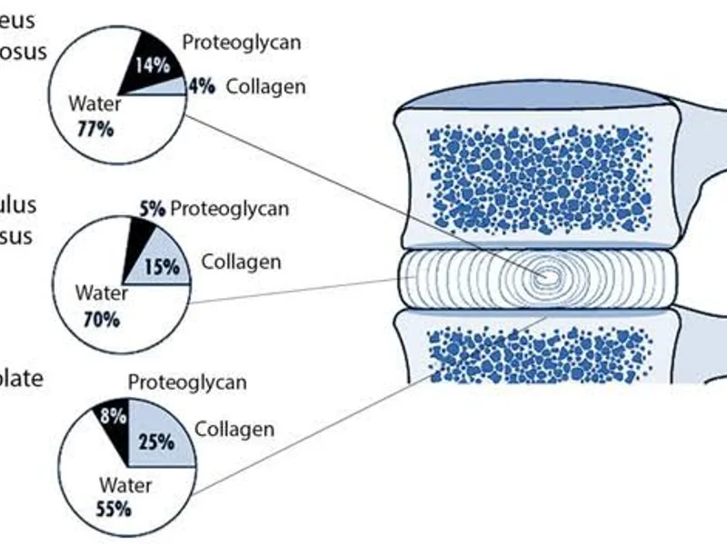 Genetic Collagen Defect Triggers Spinal Disc Hardening