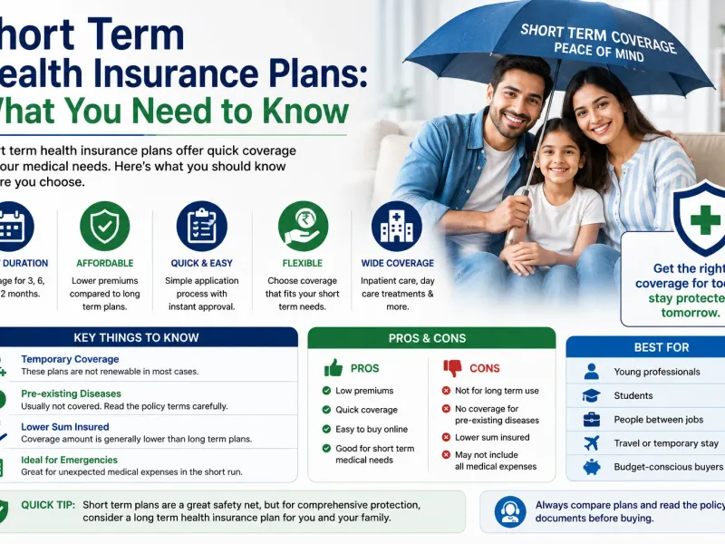 Short Term Health Insurance Plans: What You Need to Know
