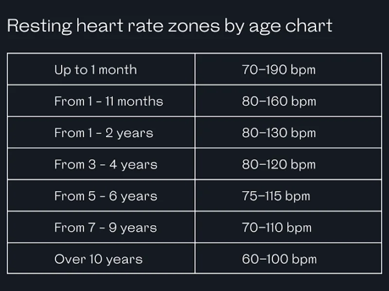 Target Heart Rate Zones by Age