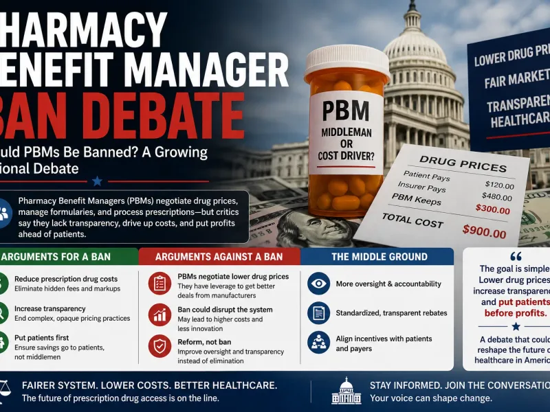 Pharmacy benefit manager ban debate