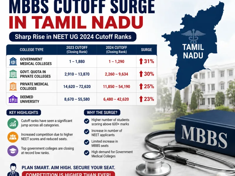 MBBS Cutoff Surge in Tamil Nadu: NEET 2026 Explained