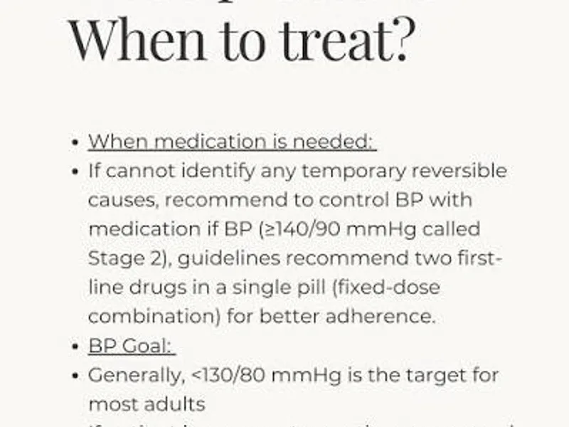 Early Medication for High Blood Pressure: What to Know