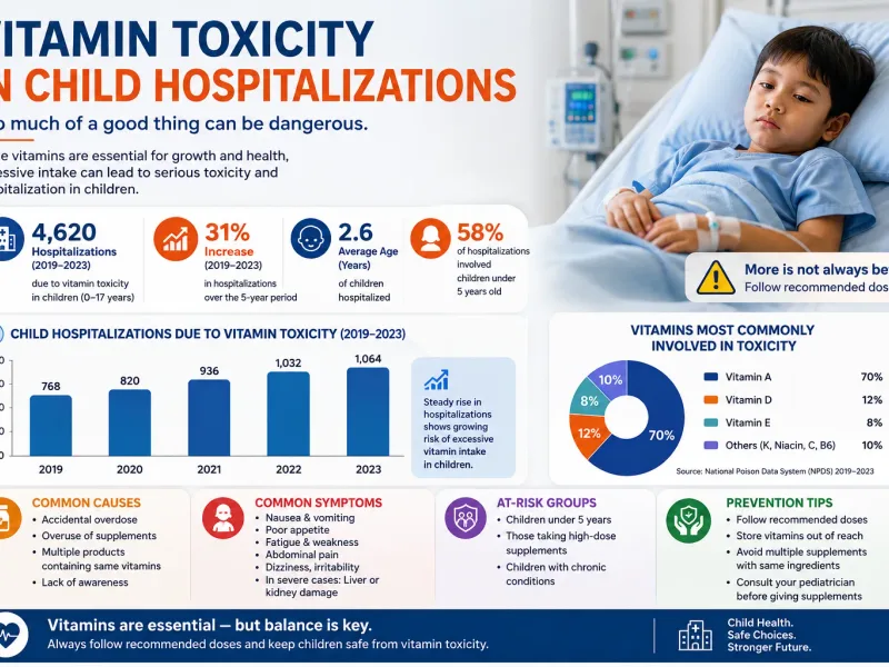 Vitamin Toxicity in Kids: Why ER Visits Are Rising