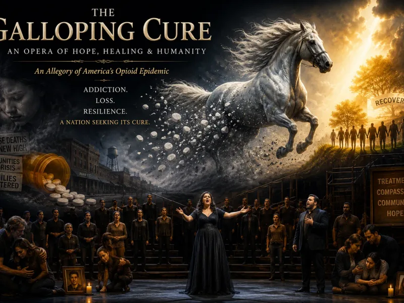 The Galloping Cure" opioid allegory