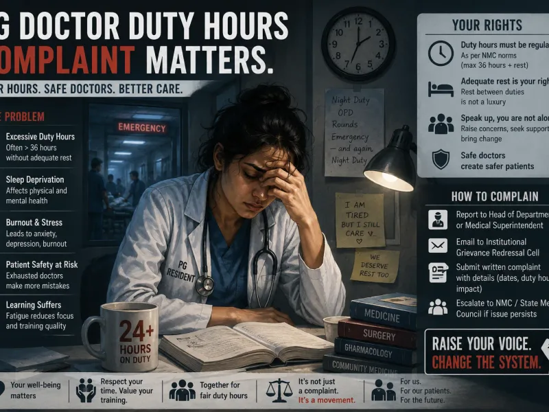 PG Doctor Duty Hour Complaint