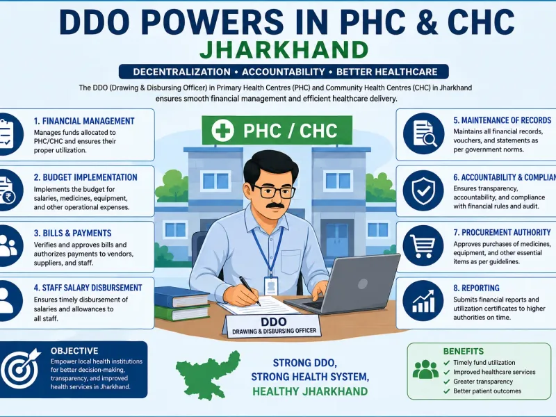 DDO Powers in PHC and CHC Jharkhand