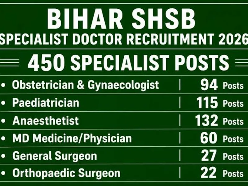 Bihar Specialist Doctor Walk-In Recruitment 2026