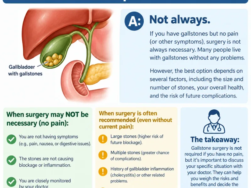 Gallstone Surgery Without Pain: Is It Really Needed?
