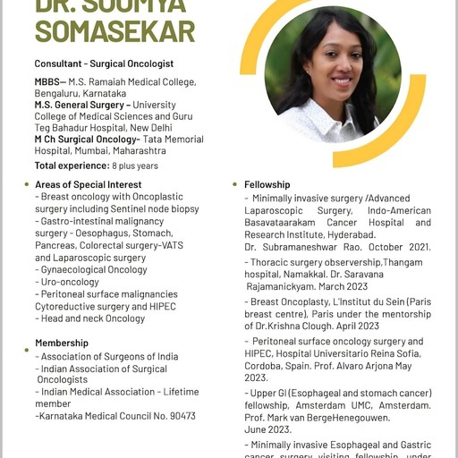 Dr. Soumya Somasekar
