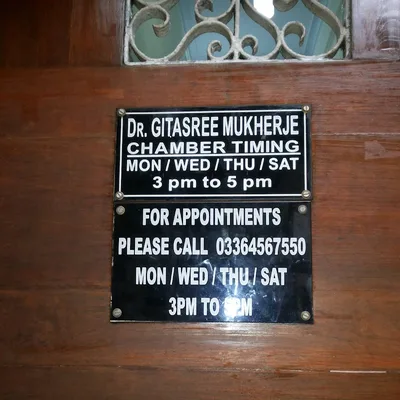 Dr. Gitasree Mukherji