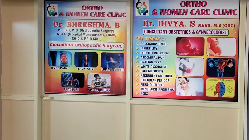 ORTHO AND WOMEN CARE CLINIC (Penmai women's clinic, Nimalan's shoulder and knee pain clinic)