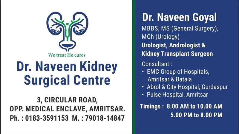 Dr Naveen kidney surgical centre / Dr Naveen Goyal / Urologist Clinic