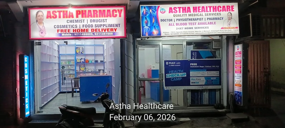 Astha Pharmacy | Chemist shop | Medical Store | cosmetics shop | Ayurvedic Medicines | Homeopathic Medicines | Mehruli