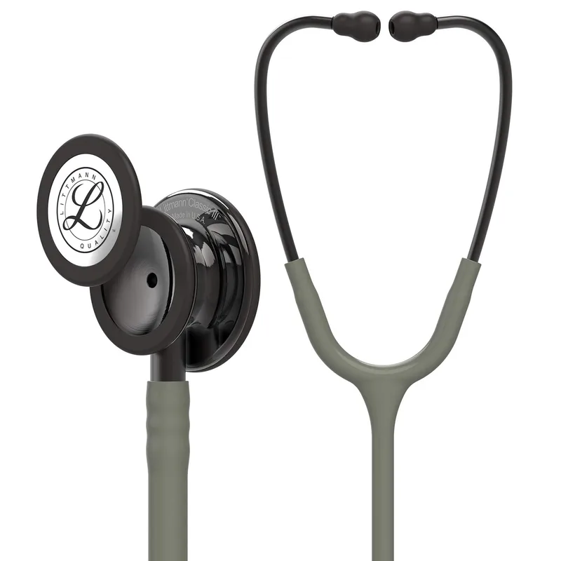 3M Littmann Classic III Stethoscope - Dark Olive Green with Smoke Finish 5812