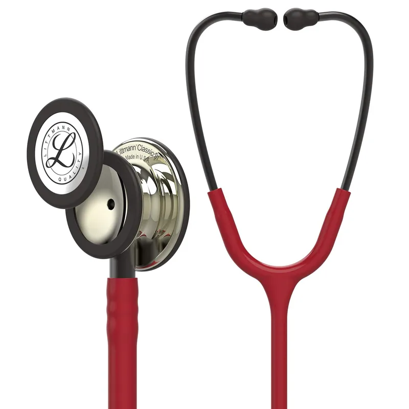 3M Littmann Classic III Stethoscope Burgundy with Champagne Finish 5864