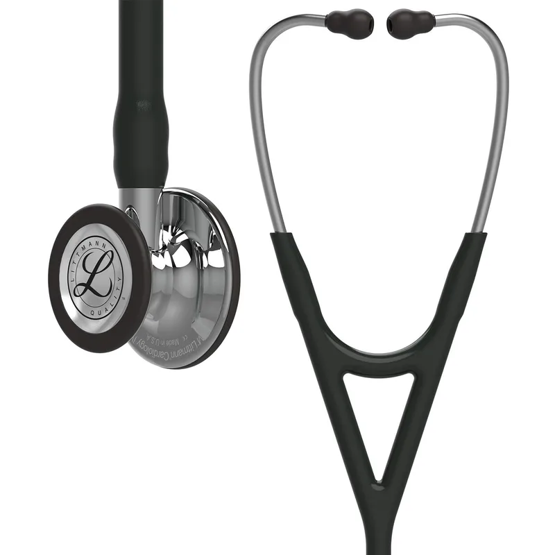 3M Littmann Cardiology IV Stethoscope - Black with Mirror Finish 6177