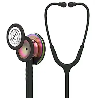 3M Littmann Classic III Stethoscope - Black with Rainbow Chestpiece 5870