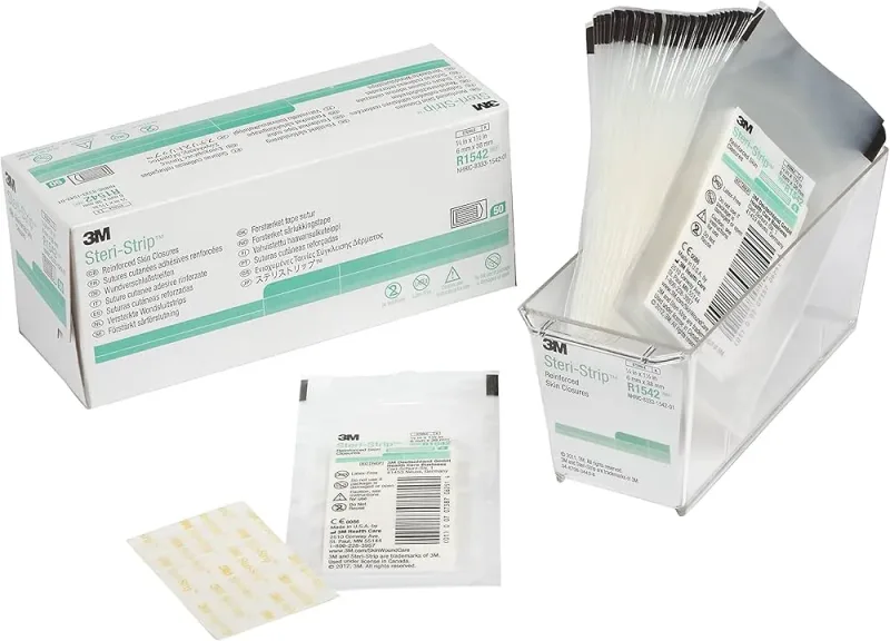 3M Steri-Strip R1542 Reinforced Adhesive Skin Closures, 1/4 in x 1 1/2 in (6 mm x 38 mm)