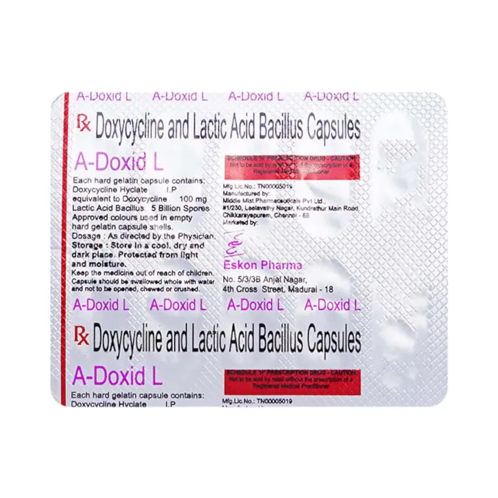 A Doxid L Strip Of 10 Capsules