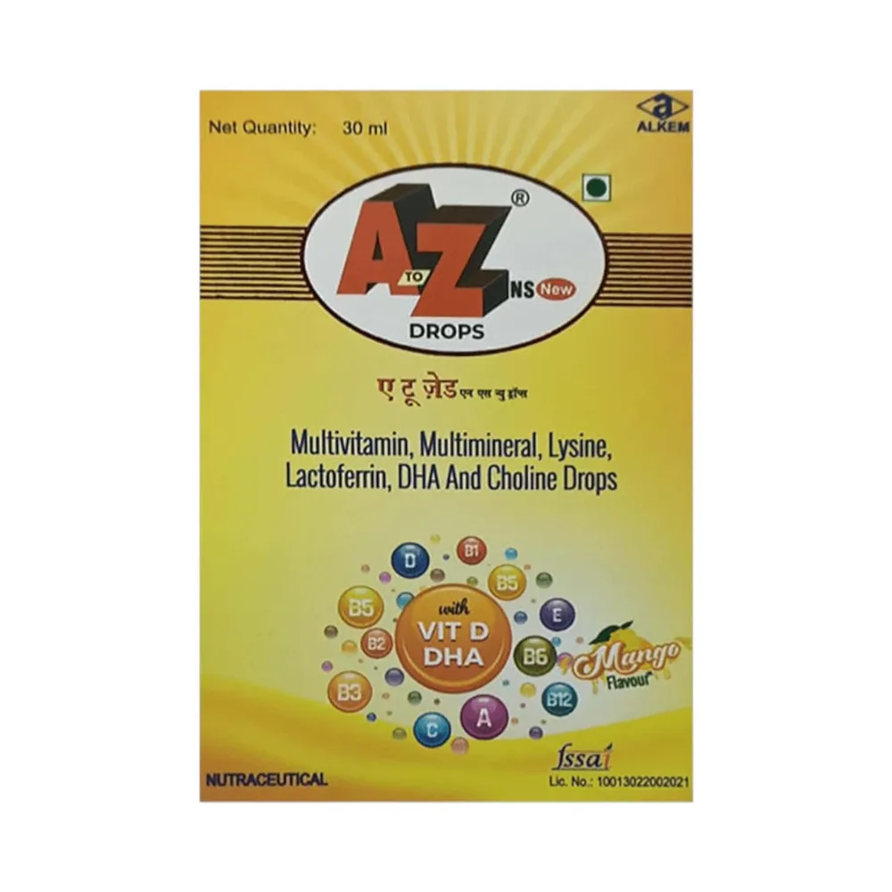 A To Z Ns New Mango Flavour Bottle Of 30ml Oral Drops