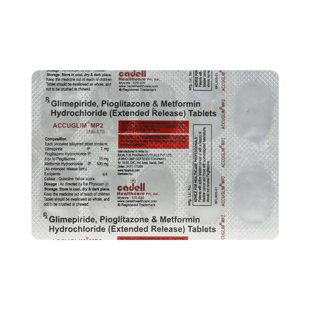 Accuglim Mp 2mg Strip Of 10 Tablets