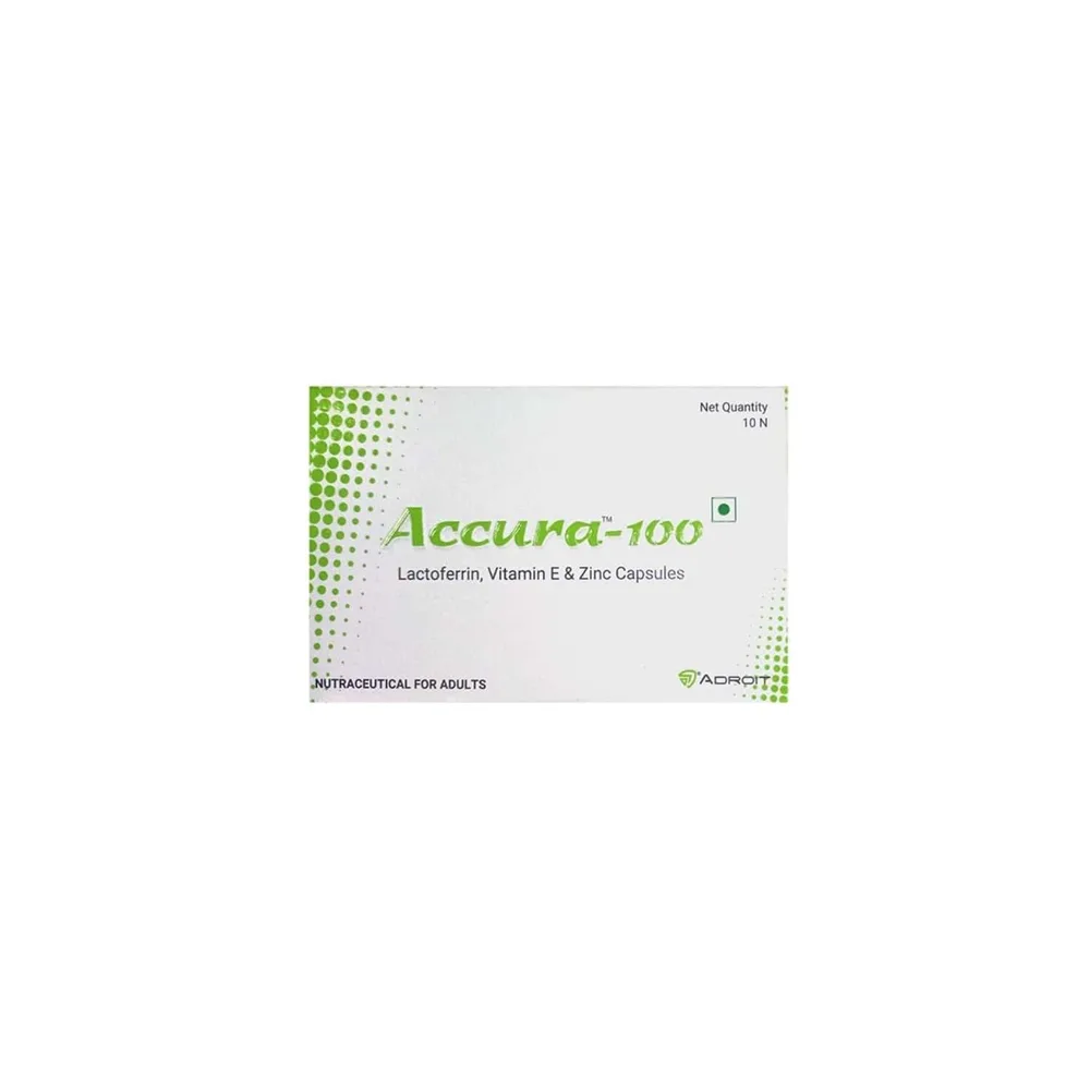 Accura 100mg Strip Of 10 Tablets
