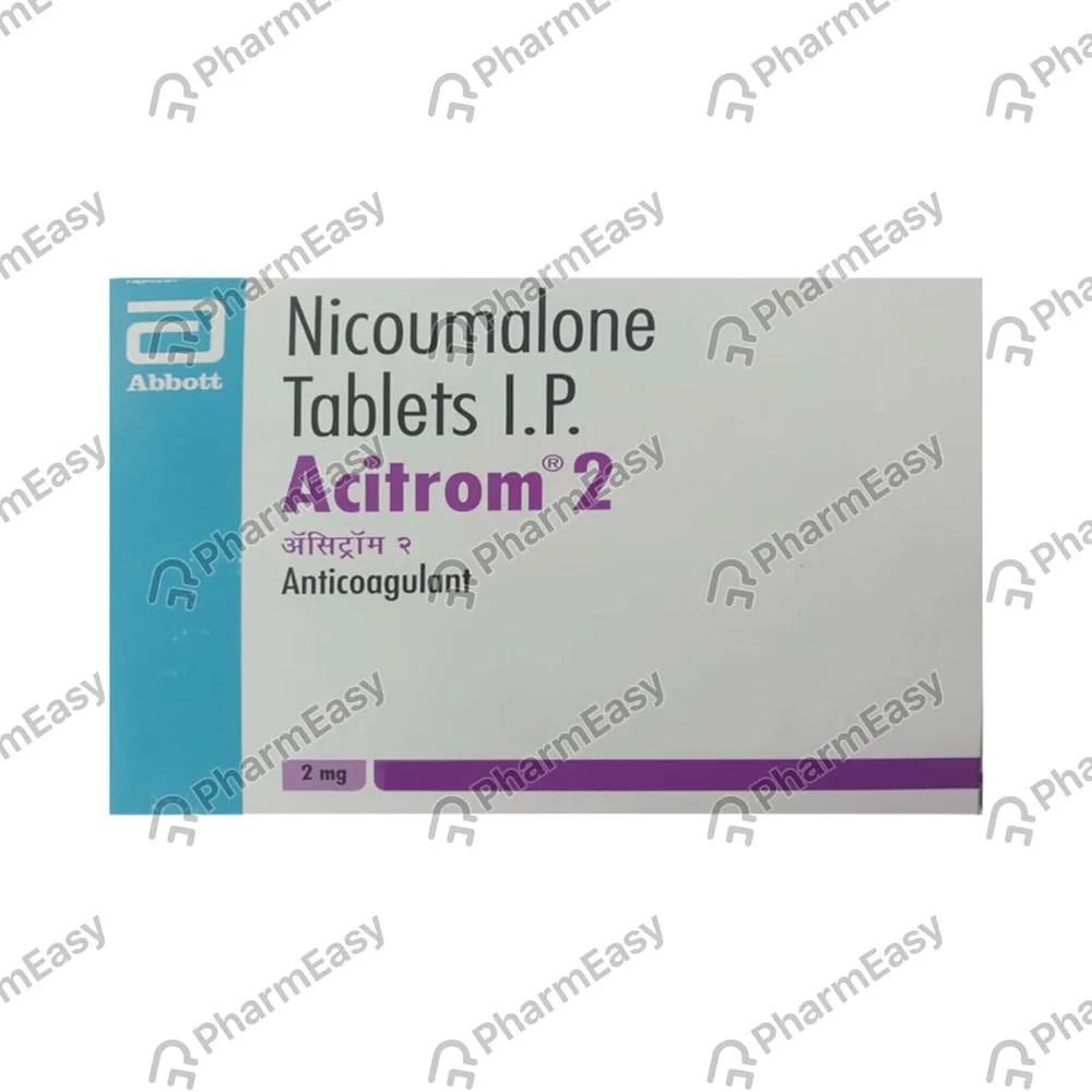 Acitrom 2mg Strip Of 20 Tablets