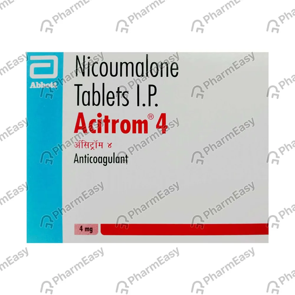 Acitrom 4mg Strip Of 20 Tablets