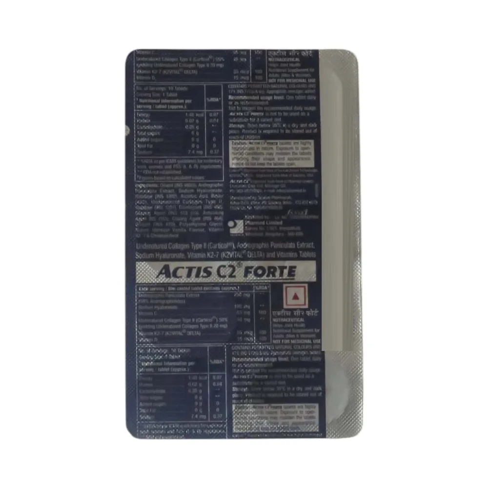 Actis C2 Forte Strip Of 10 Tablets