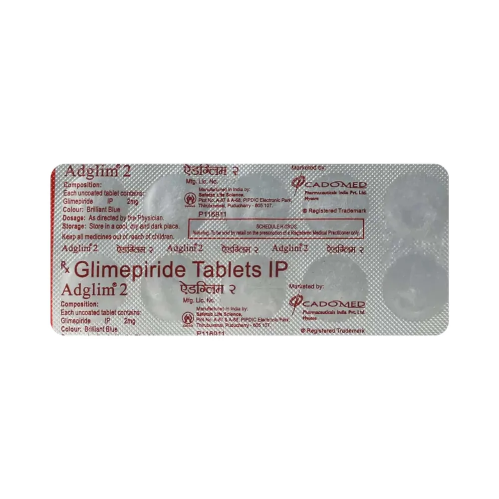 Adglim 2mg Strip Of 10 Tablets