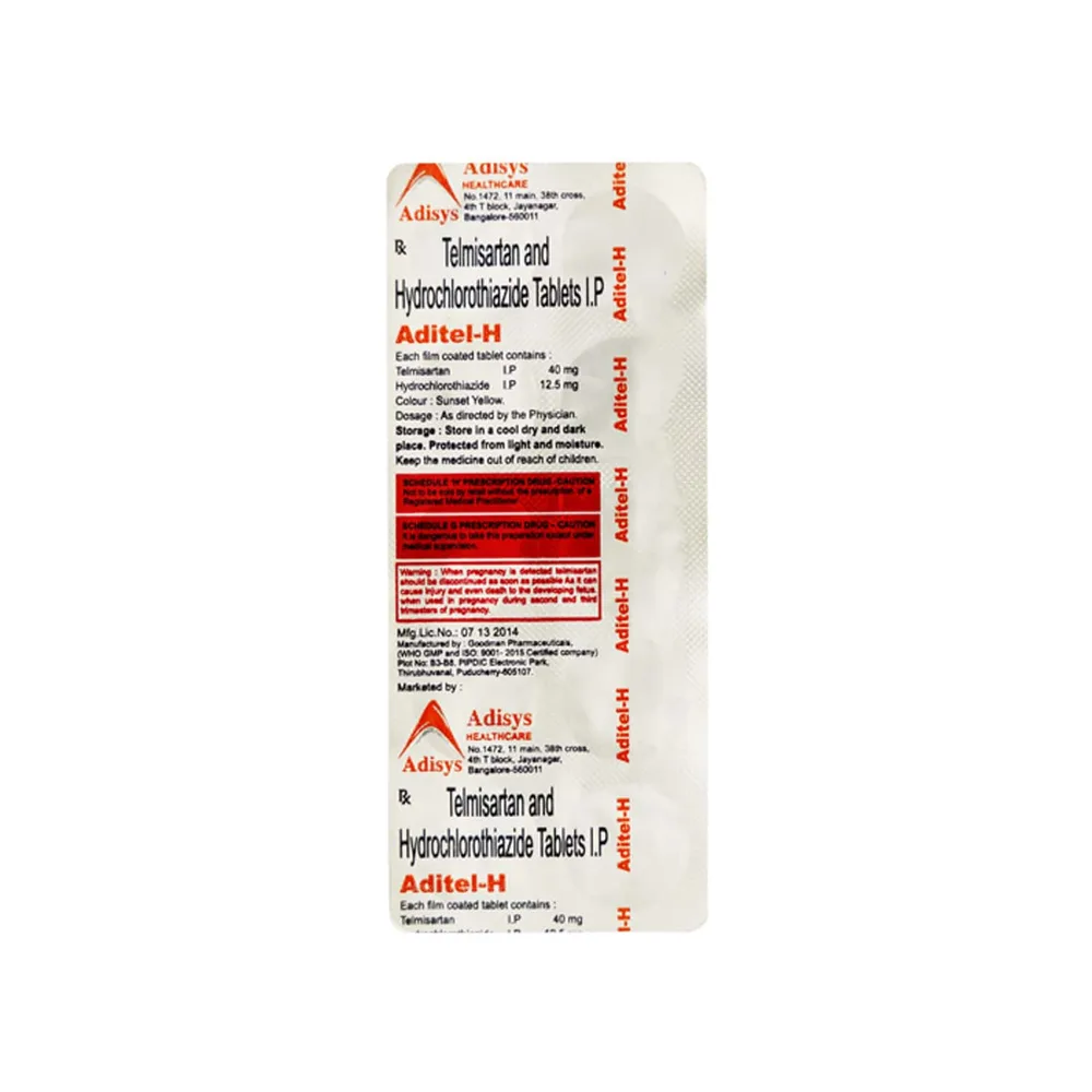 Aditel H 40 Strip Of 10 Tablets