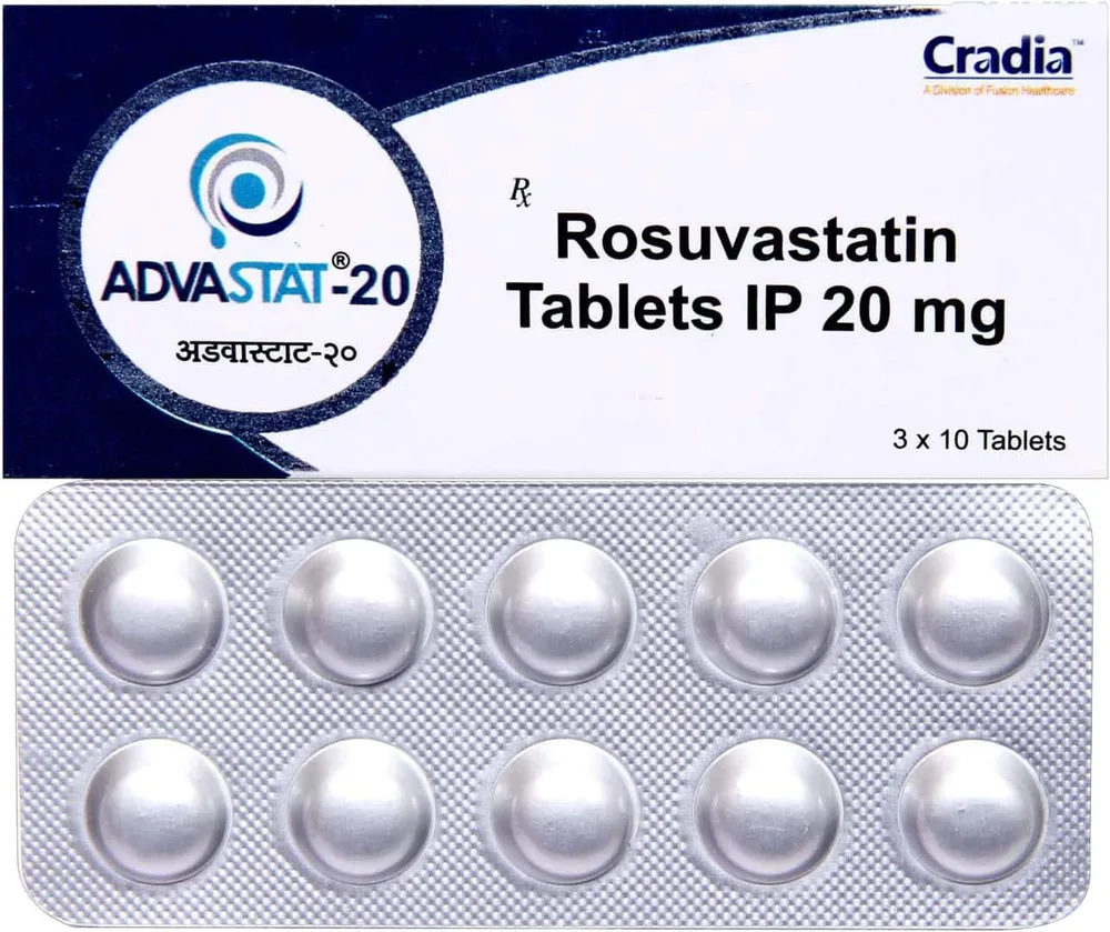 Advastat 20mg Strip Of 10 Tablets