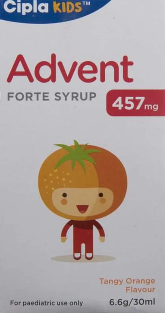 Advent Forte 457mg Tangy Orange Flavour Bottle Of 30ml Dry Syrup