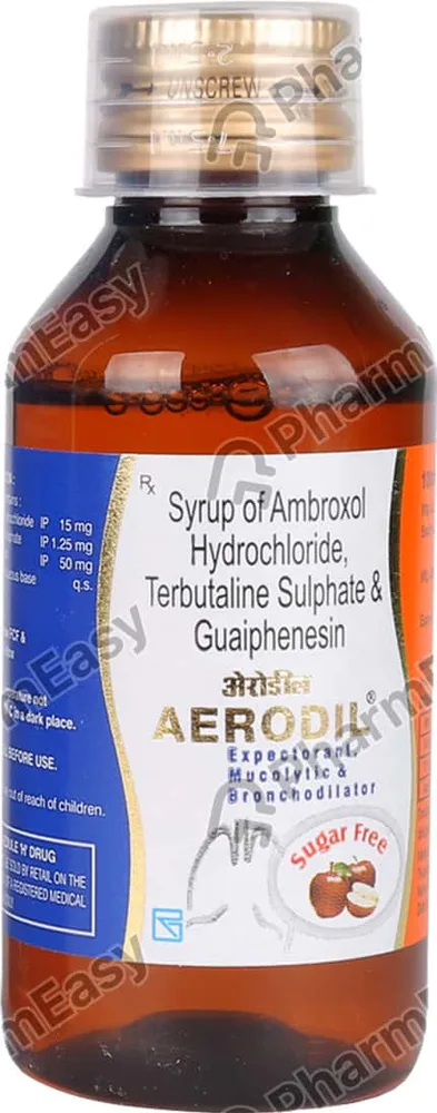 Aerodil Sugar Free Bottle Of 100ml Expectorant