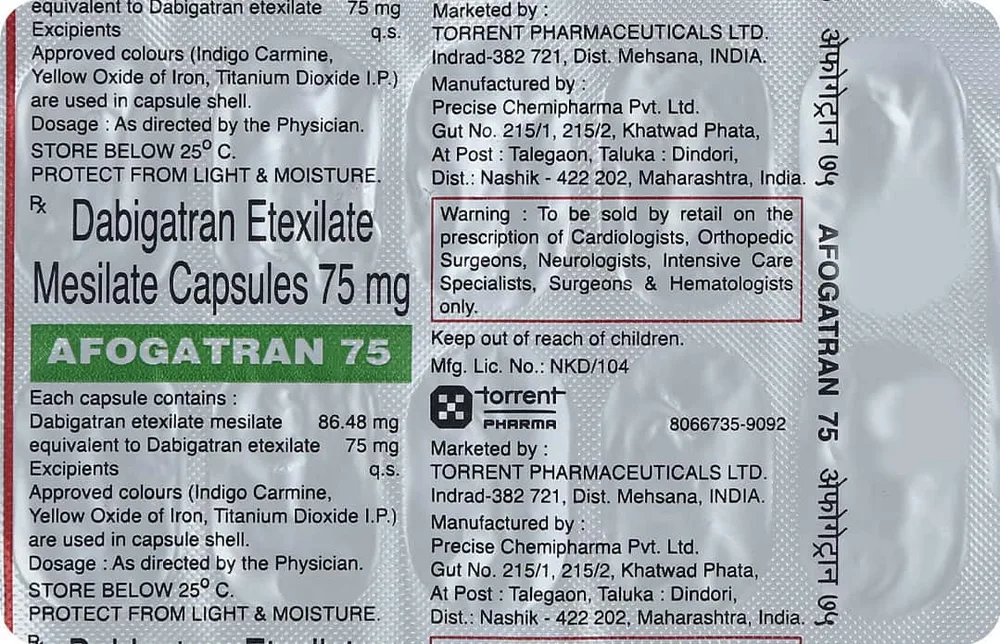 Afogatran 75mg Strip Of 10 Capsules