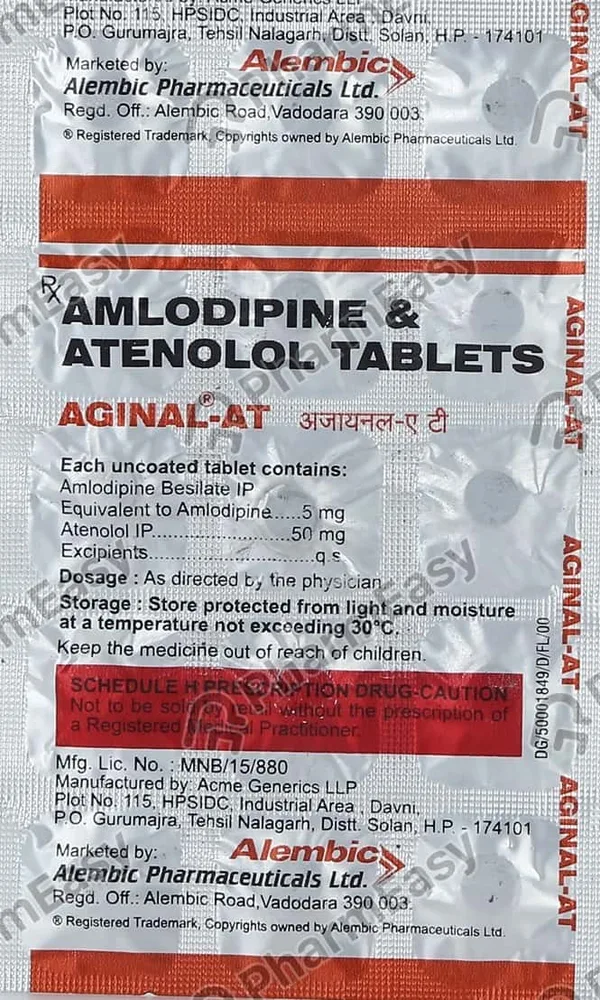 Aginal At Strip Of 15 Tablets