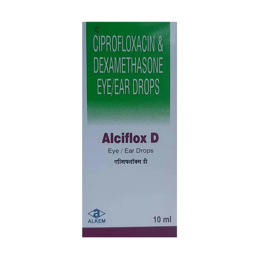 Alciflox D 10ml Bottle Of Eye/Ear Drops