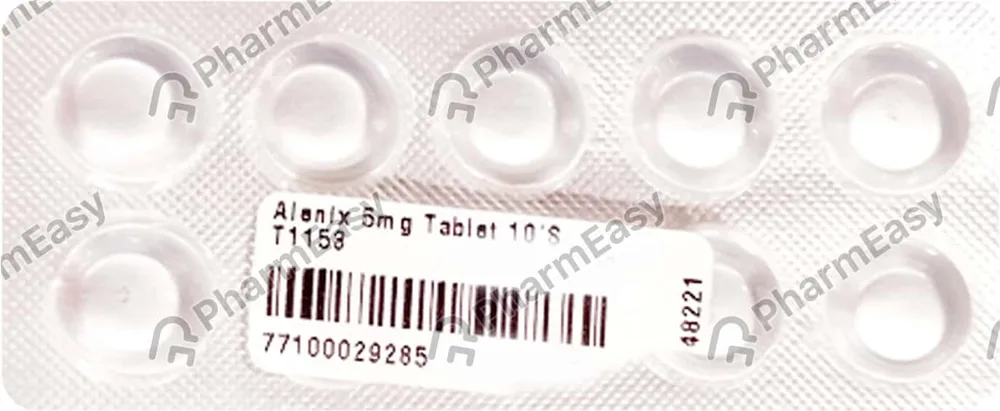 Alenix 5mg Strip Of 10 Tablets